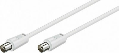 Comp Antenna Cable Coax male - Coax male White 10m (02.006.0085) 1pcs