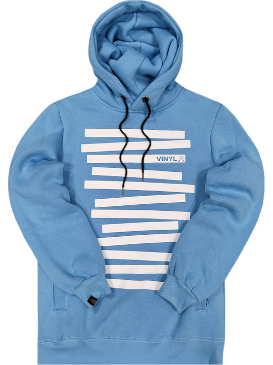 Sweatshirt with Hood Light Blue