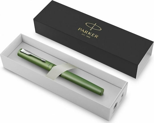 Parker Vector XL Stilou Medium Verde din Alamă