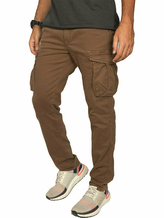 Scinn cargo trousers Pilot brown Men's Slim Fit - 221-92-sp153-br