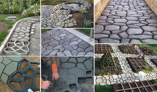 SPM Plastic Mold for Garden Flooring 49x49cm
