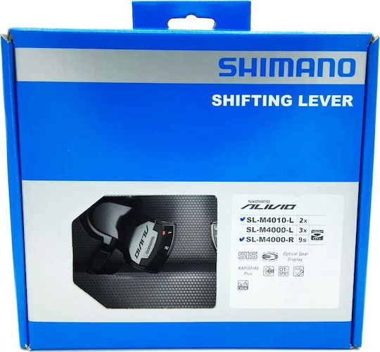 Shimano Alivio SL-M4010-L / SL-M4000-R Σετ Λεβιέδες Ταχυτήτων Ποδηλάτου 2 x 9SP