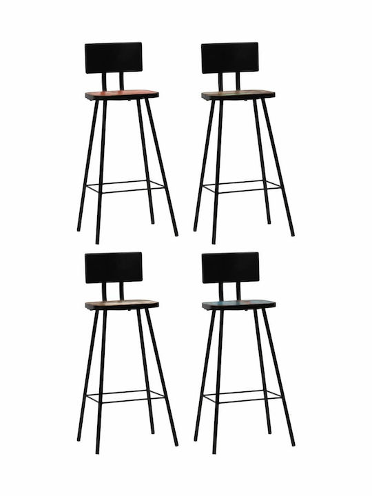 Metallischer Gartenhocker Bar Braun 4 Stücke 45x36x99cm Metallischer Gartenhocker Bar Braun 4 Stücke 45x36x99cm