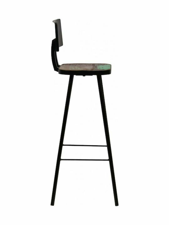 Metallischer Gartenhocker Für Bar Außengebrauch Braun 4 Stück 45x36x99cm