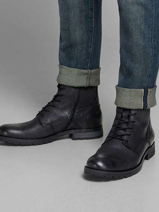 Men's Leather Boots Black