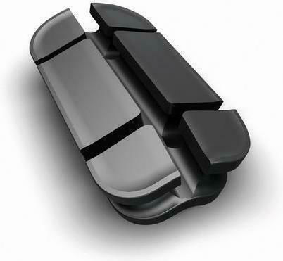Lampa L3885.4 Kabelclips-Organizer 3Stück Schwarz