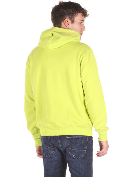 Emerson Herren Sweatshirt mit Kapuze und Taschen Lime