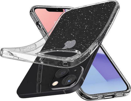 Spigen Liquid Crystal Glitter Back Cover Silicone Transparent (iPhone 13 mini) ACS03312