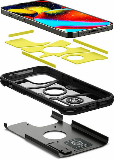 Spigen Tough Armor Plastic / Silicone Back Cover Durable Metal Slate (iPhone 13 Pro Max)