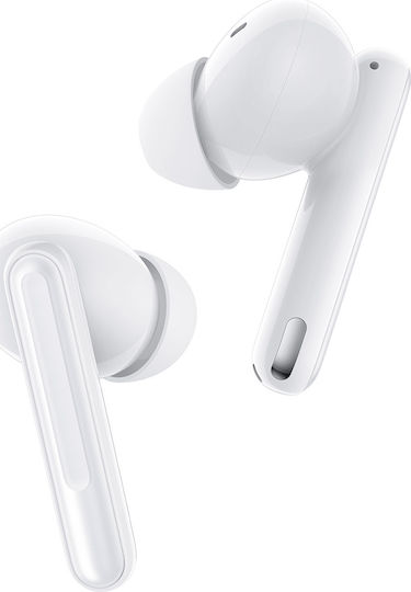 Oppo Enco Free 2 In-ear Bluetooth Handsfree Ακουστικά με Αντοχή στον Ιδρώτα και Θήκη Φόρτισης Λευκά