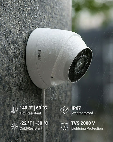 Annke I91BM IP Surveillance Camera 4K Waterproof with Microphone and Lens 2.8mm