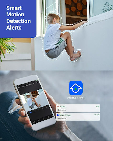 Annke I91BM IP Surveillance Camera 4K Waterproof with Microphone and Lens 2.8mm