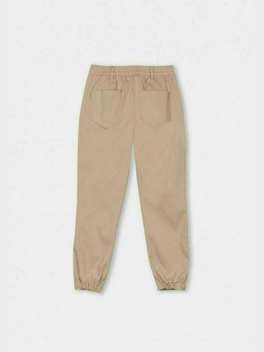 Tiffosi Girls Fabric Trouser Beige