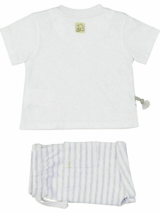 Losan Kids Set with Shorts Summer 2pcs White