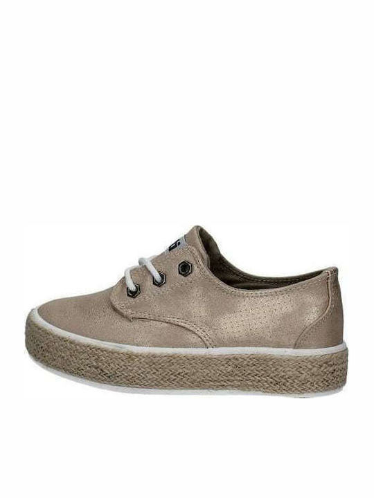 Kids Espradrilles with Laces Gold