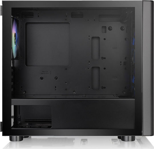 Thermaltake V150 Tempered Glass ARGB Breeze Gaming Micro Tower Κουτί Υπολογιστή με Πλαϊνό Παράθυρο Μαύρο