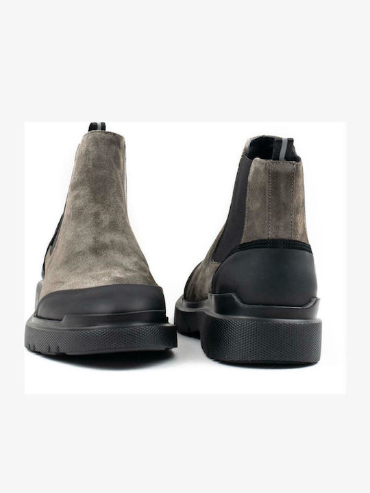 Denis Leather Chelsea Boots Anthracite