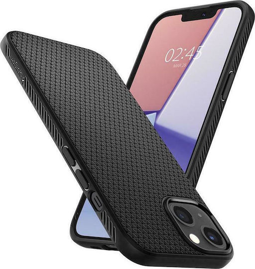 Spigen Liquid Air Back Cover Σιλικόνης Matte Black (iPhone 13 mini)