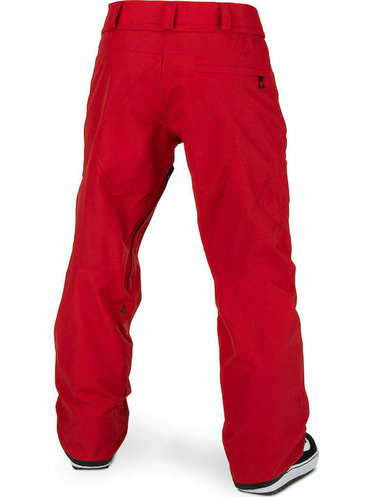 Volcom L Gore-Tex G1351904-RED Ανδρικό Παντελόνι για Σκι & Snowboard Κόκκινο