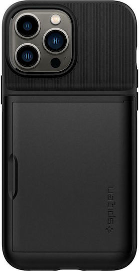 Spigen Slim Armor CS Задна корица Пластмаса / Силикон 2мм Черен (iPhone 13 Pro Max)