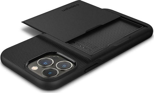 Spigen Slim Armor CS Задна корица Пластмаса / Силикон 2мм Черен (iPhone 13 Pro Max)