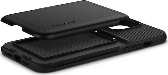 Spigen Slim Armor CS Задна корица Пластмаса / Силикон 2мм Черен (iPhone 13 Pro Max)