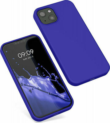 KWmobile Rubberized Задна корица Силикон Royal Blue (iPhone 13) 55878.134