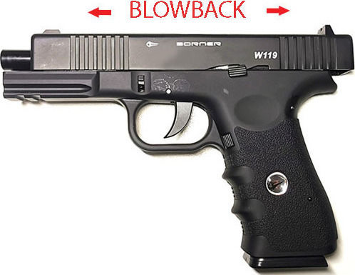 Borner Αεροβόλο Πιστόλι CO2 Special Force W119 Blowback 4.5mm