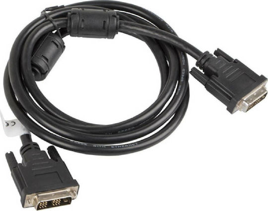 Lanberg Kabel DVI-D-Stecker - DVI-D-Stecker 1.8m Schwarz (CA-DVIS-10CC-0018-BK)