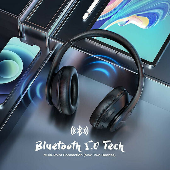 059 Pro/Lite Ασύρματα / Ενσύρματα Over Ear Ακουστικά Μαύρα