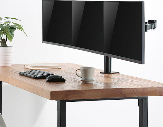 LogiLink BP0107 Βάση Γραφείου για 3 Οθόνες έως 27" με Βραχίονα