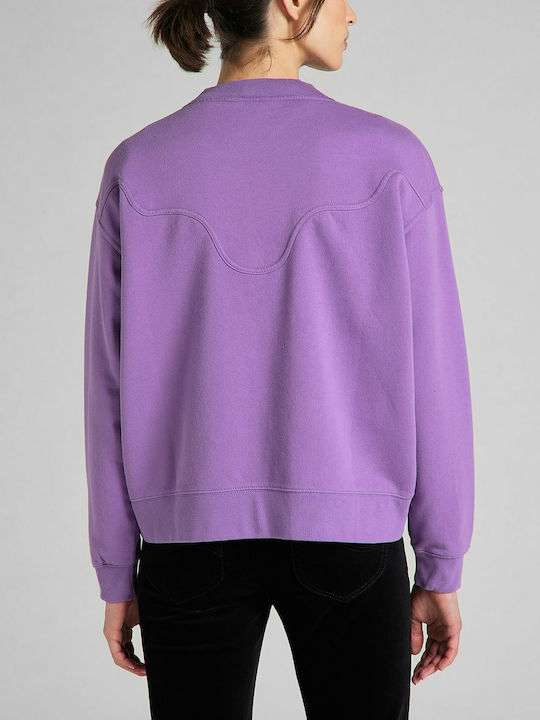 Lee Western Sweatshirt Γυναικείο Φούτερ Amethyst Orchid