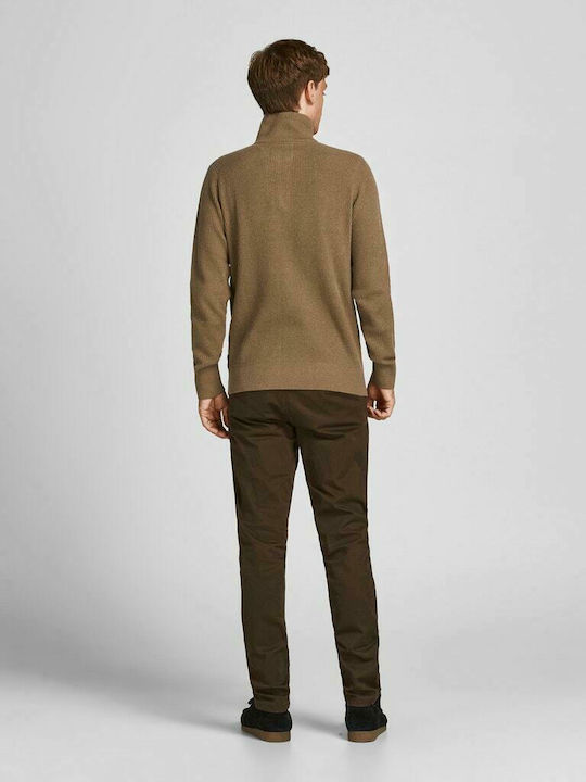 Jack & Jones Men's Long Sleeve Sweater Brown