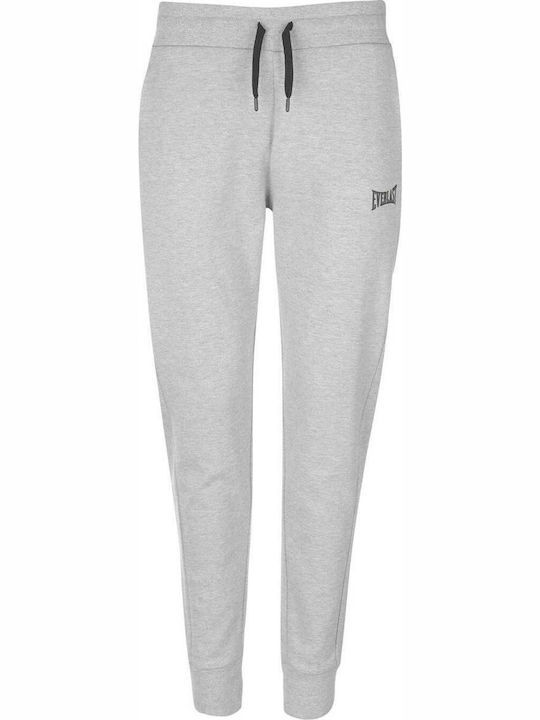 Classic Ψηλόμεσο Παντελόνι Φόρμας με Λάστιχο Grey Marl