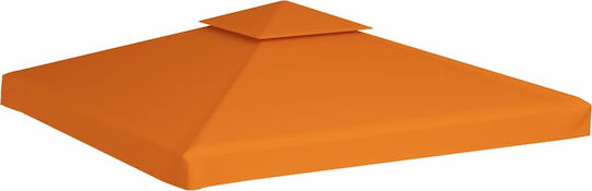 vidaXL Κάλυμμα για Κιόσκι 310gr/m² Καφέ με Επίστρωση PVC 3x3m
