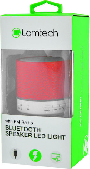Lamtech Speaker Ηχείο Bluetooth με Ραδιόφωνο Κόκκινο
