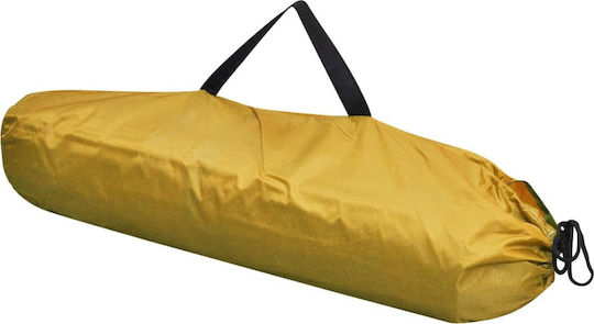 vidaXL Camping Tent Yellow for 1 Person 130x130x210cm