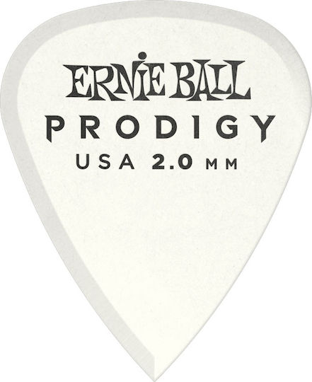 Ernie Ball Picks Prodigy Weiß Dicke 2mm Set 6Stück