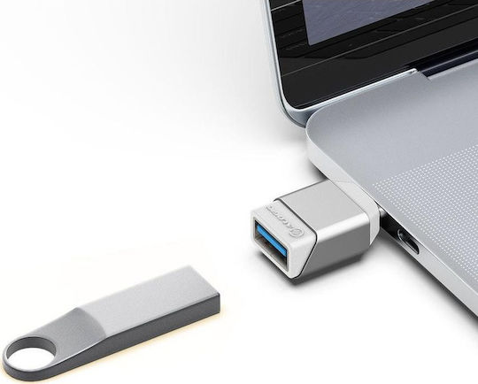 Alogic Convertor USB-C Masculin în USB-A Feminin Argintiu 1 Bucată ULCAMN-SLV