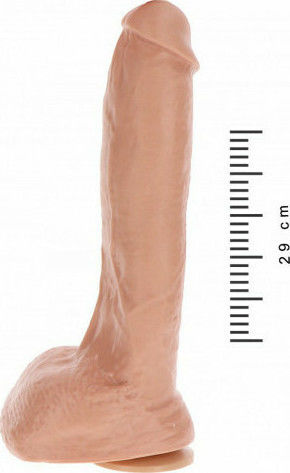 ToyJoy Get Real Extreme XXL Dildo Ρεαλιστικό Dildo με Όρχεις και Βεντούζα Flesh 25cm