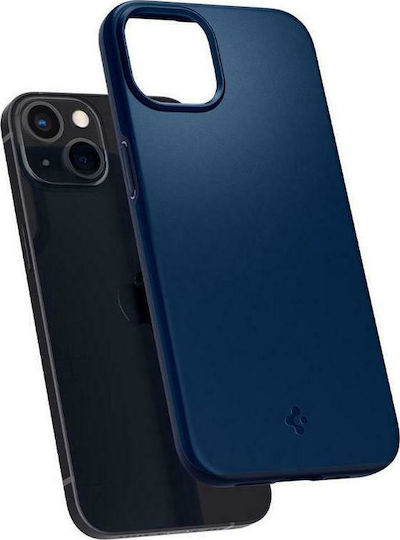 Spigen Thin Fit Plastic Back Cover Durable Navy Blue (iPhone 13)