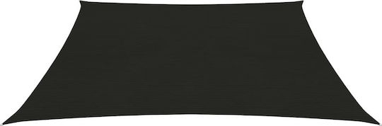 vidaXL Трапецовиден Shade Sail Черен С парчета 160гр/кв.м изработен от HDPE