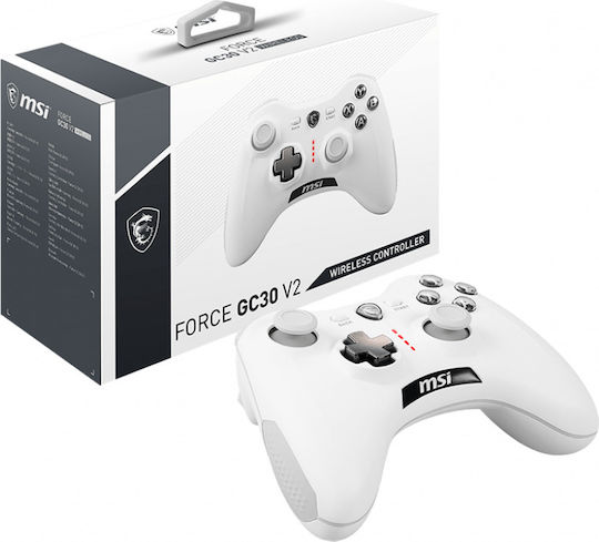 MSI Force GC30 V2 Wireless & Wired Gamepad for Android / PC White
