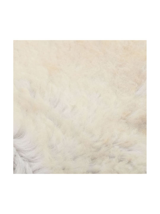 vidaXL Rug Rectangular Furry Cream