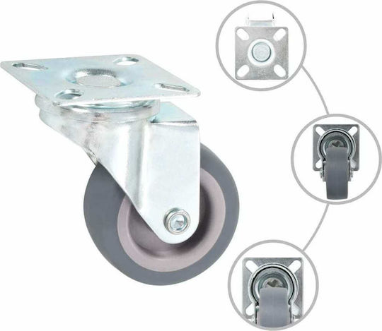 vidaXL 277820 Räder Drehend aus Gummi 32 Stück 50mm