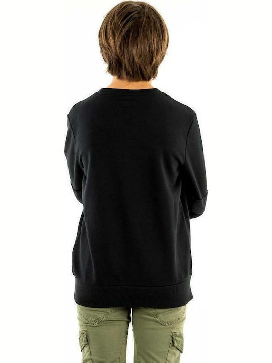 Converse Kinder-Sweatshirt mit Taschen Schwarz Utility Crew