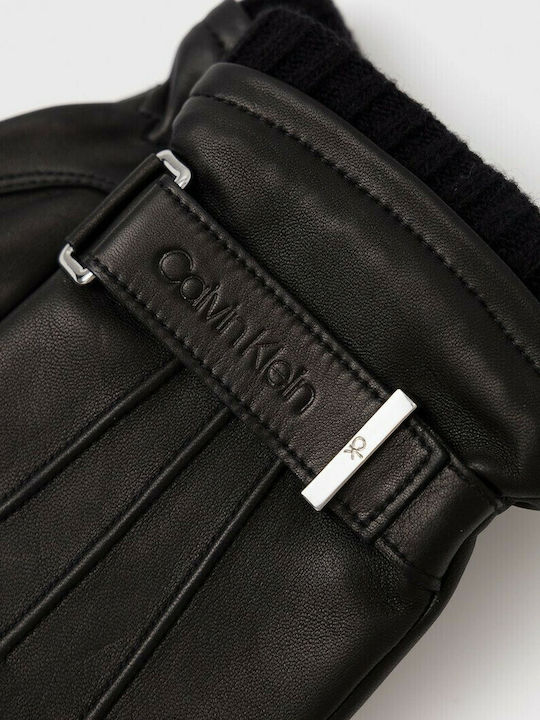 Schwarz Wolle Handschuhe