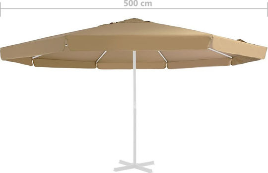 vidaXL vidaXL Ersatzschirmstoff Braun 5m