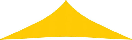 vidaXL Triangle Shade Sail Yellow 4x4x5.8m 160gr/m² made of HDPE 160 g/m²