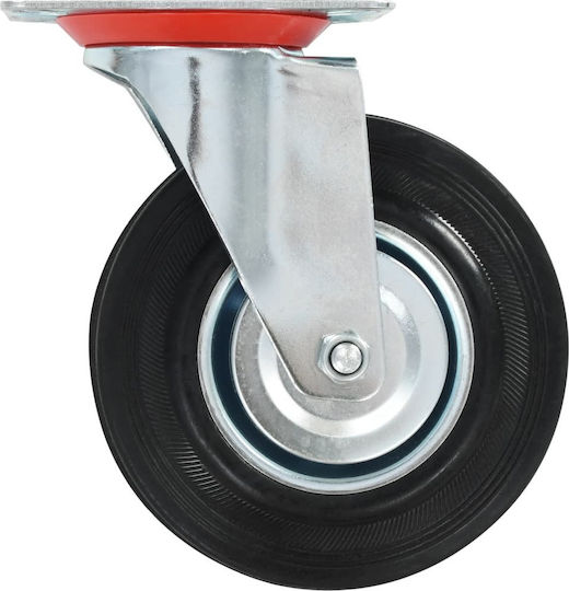 vidaXL 277971 Räder Drehend aus Gummi 8 Stück 125mm